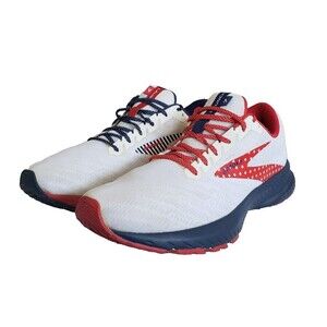 Brooks Launch 7 1203221B166 Red White Blue Running Shoes USA Women's Sz 10 B Med